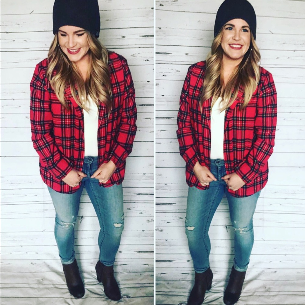 Plaid Blazer